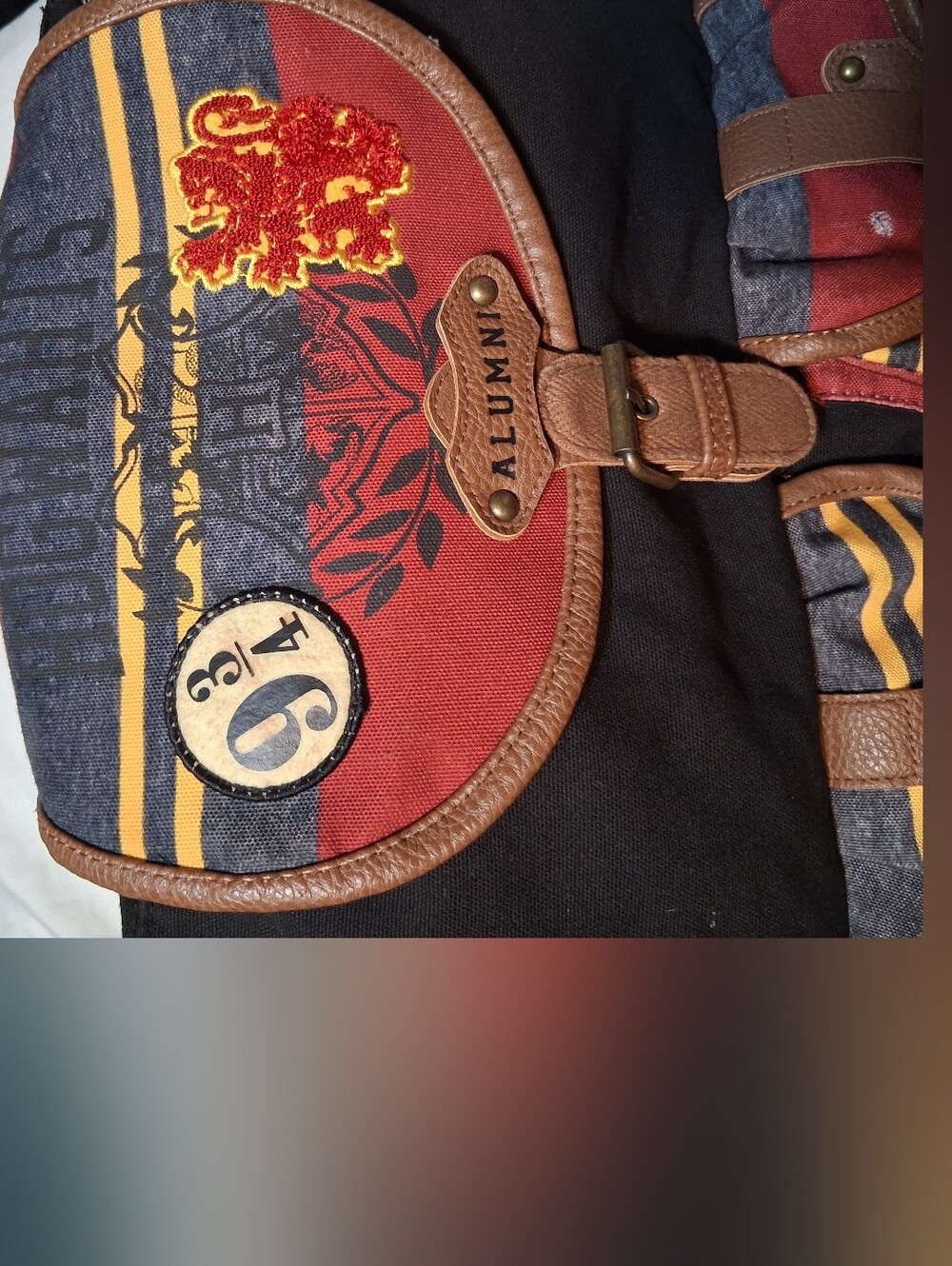 Harry Potter Gryffindor "Alumni" Backpack Wizarding World Bioworld Potterhead - Picture 11 of 15